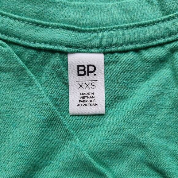 BP Vneck Basic Tshirt Tee Green Size XXS - Picture 2 of 6